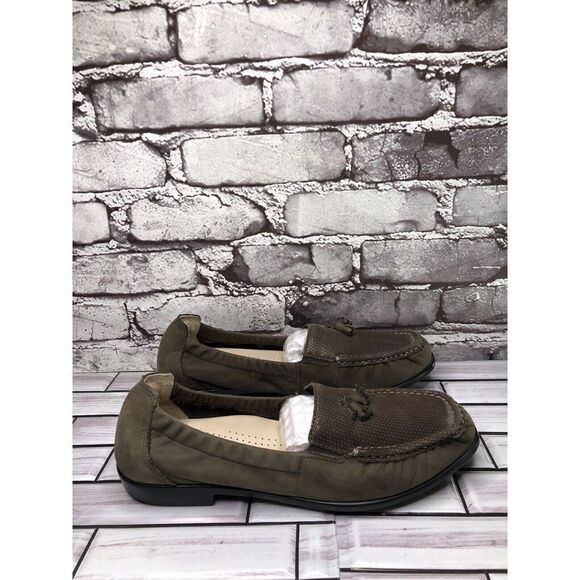 SAS Hope Brown Turf Suede Leather Slip-on Tassel Loafers Shoes Women Sz 9W US/40 - Picture 1 of 16